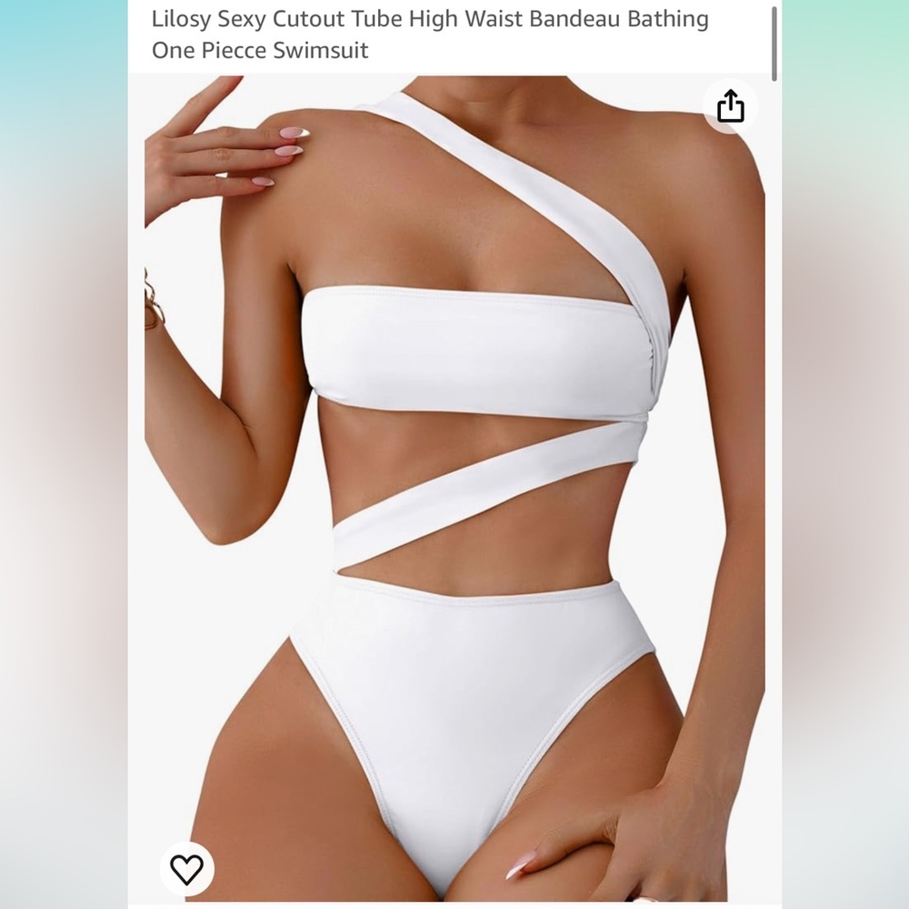 White Bathing Suit - image 1